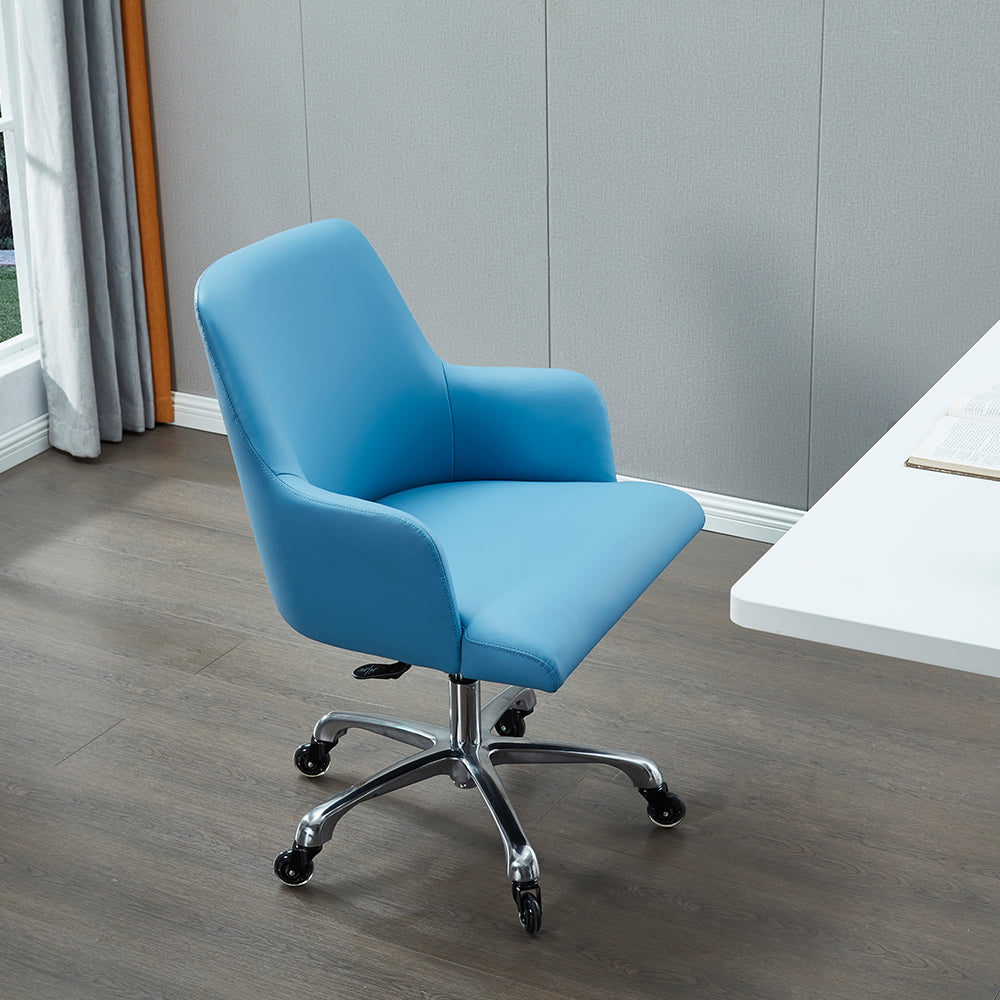 Chicago Eco Leather Swivel Desk Chair With Caster Wheels