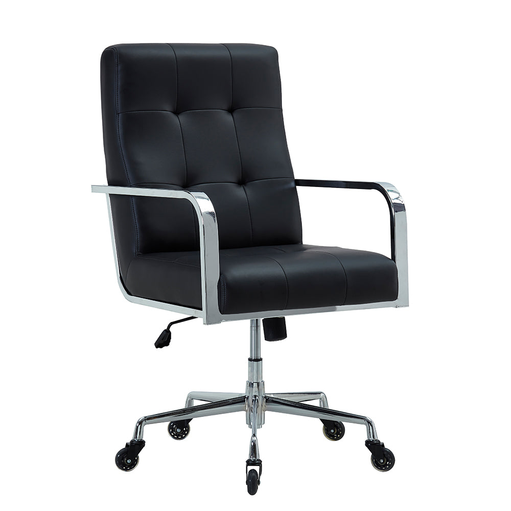 Los Angeles Swivel Desk Chair Eco Leather With Caster Wheels