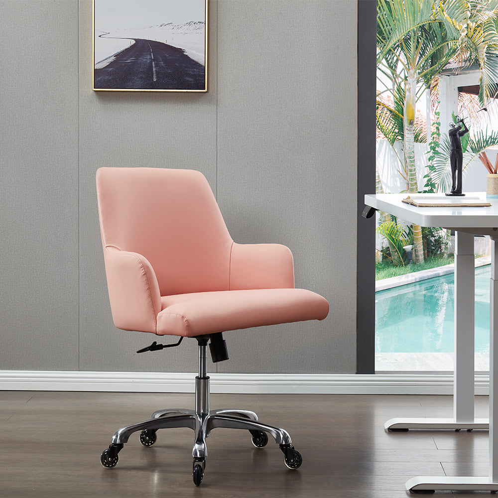 San Francisco Swivel Desk Chair Eco Leather With Caster Wheels