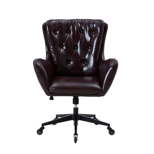 Washington Swivel Desk Chair Eco Leather With Caster Wheels