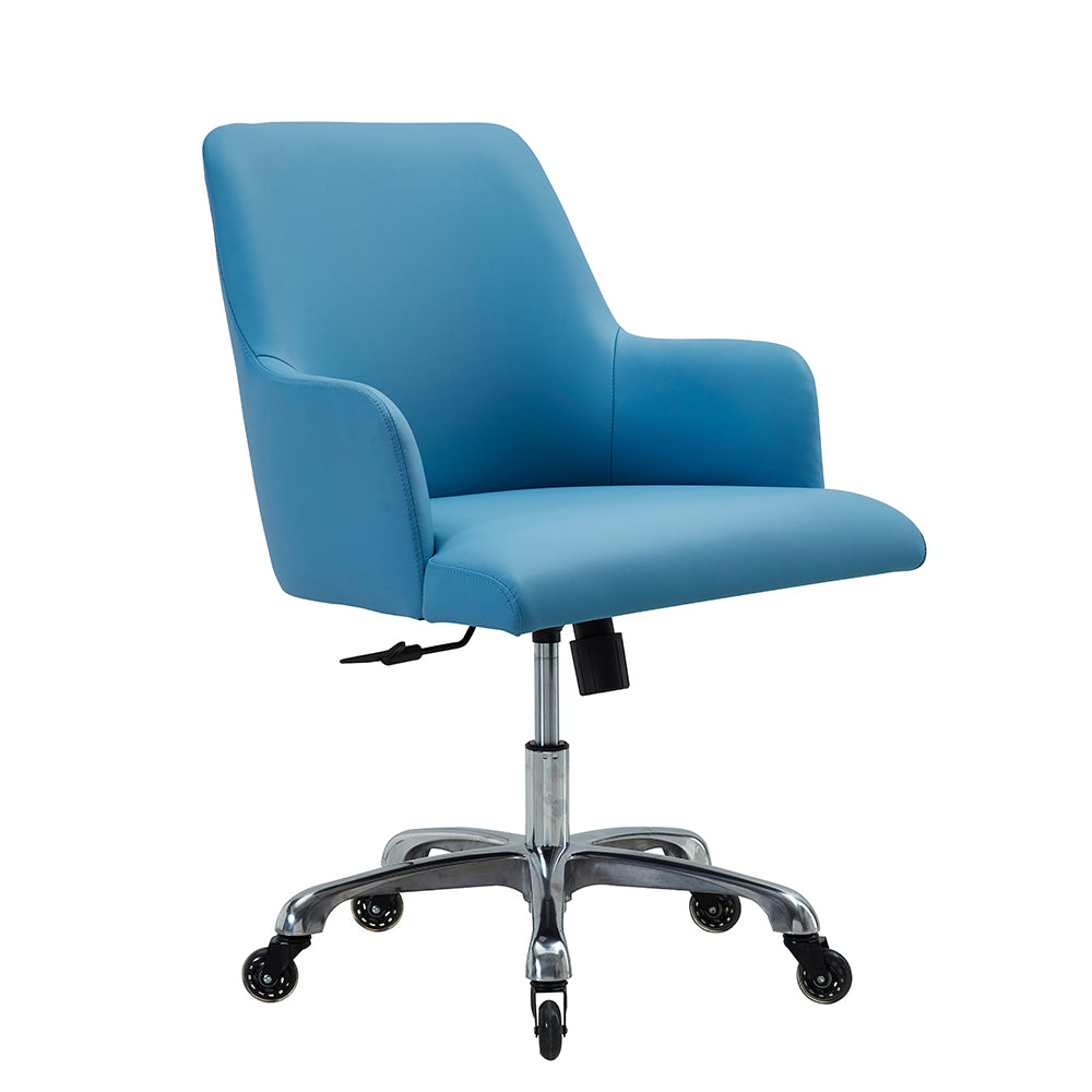 Chicago Eco Leather Swivel Desk Chair With Caster Wheels