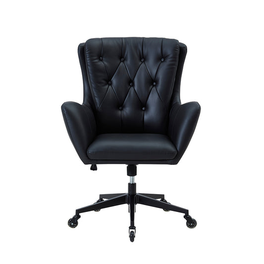Houston Eco Leather Swivel Desk Chair With Caster Wheels