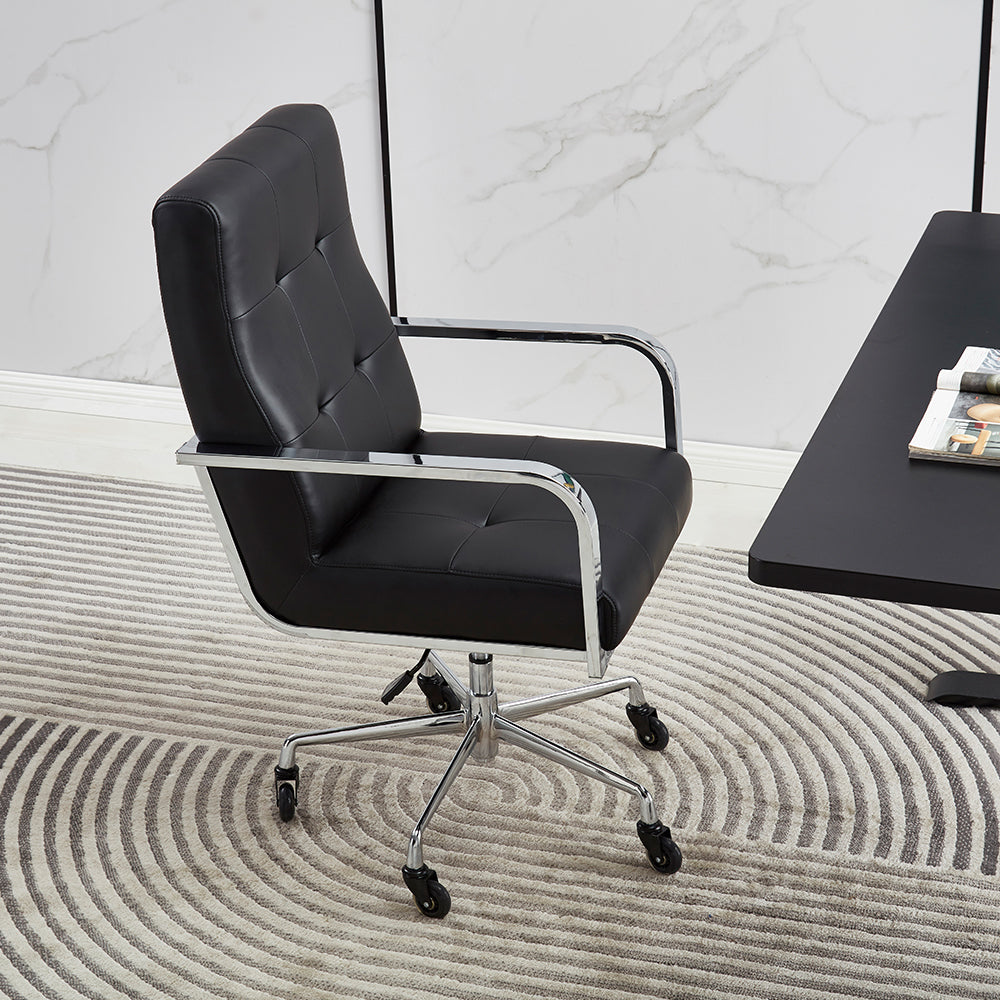 Los Angeles Swivel Desk Chair Eco Leather With Caster Wheels