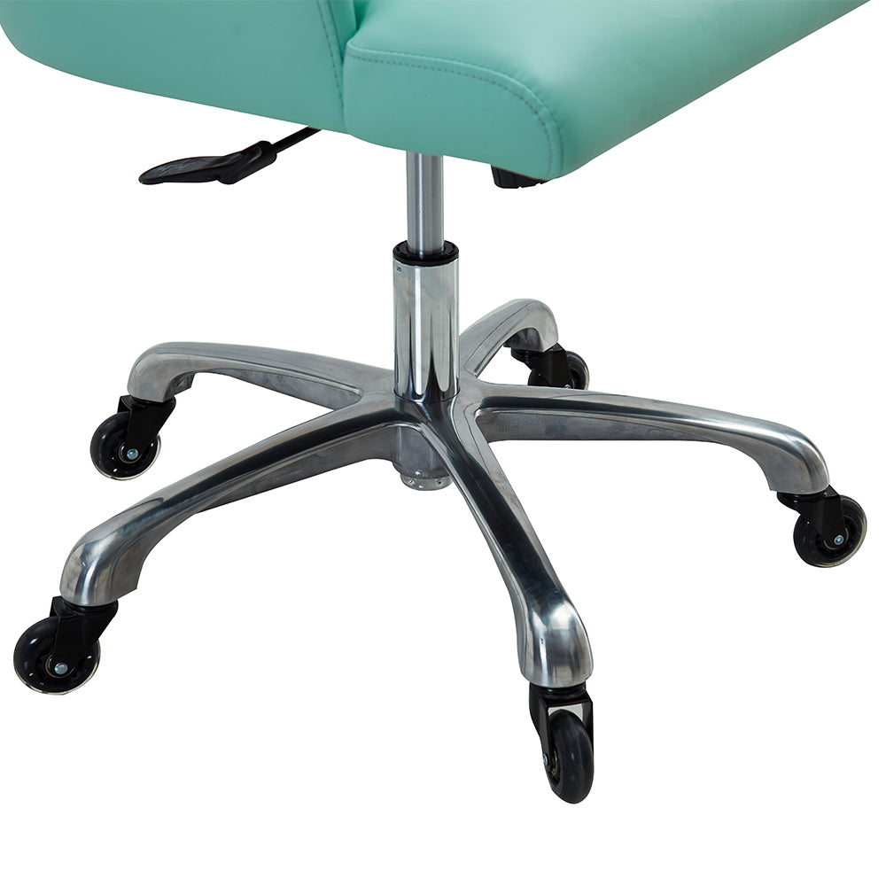 New York Eco Leather Swivel Desk Chair With Caster Wheels